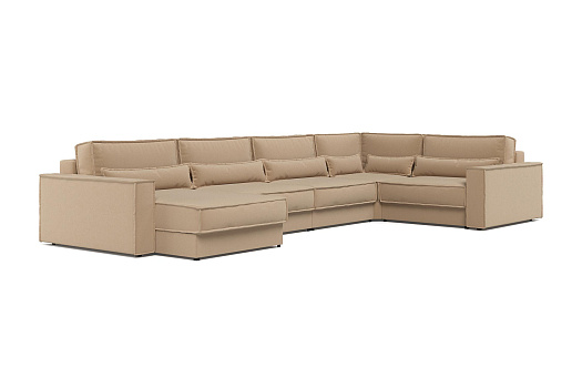 Диван п-образный тик-так Сохо песочный