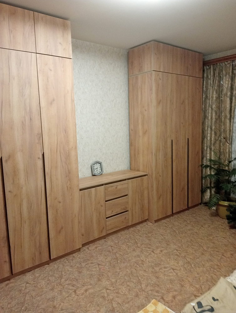 Шкаф 3-х створчатый Тивина графит серый