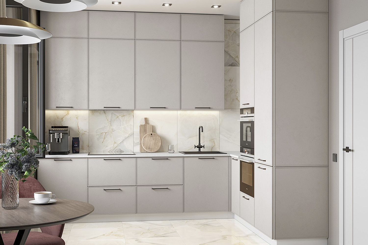 Модульная кухня Либерти шампань