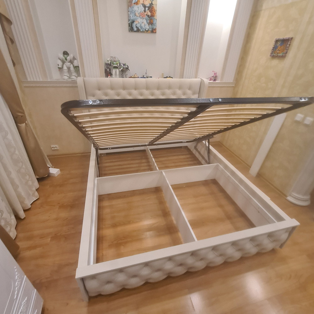 Кровать Франческа new бежевая