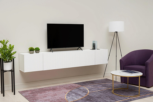 Тумба под ТВ Сканди белый