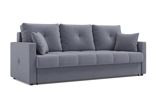 Диван еврокнижка Вита 3-х местный серый