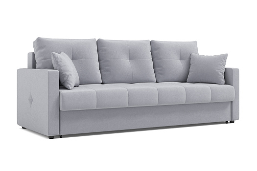 Диван еврокнижка Вита 3-х местный светло-серый