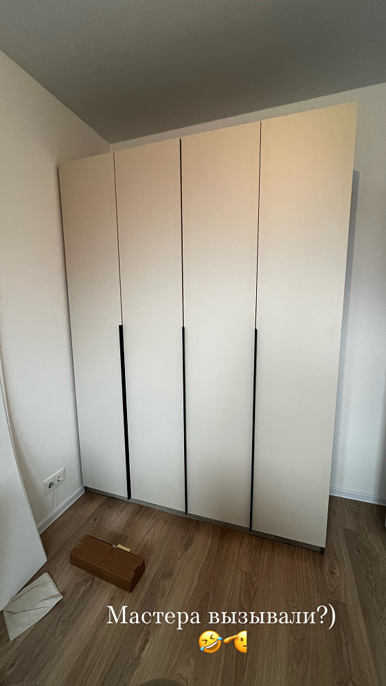 Шкаф 4-х створчатый Тивина графит серый