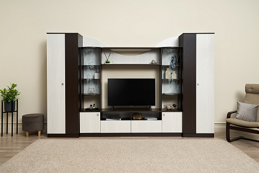 Гостиная Лороза дуб венге / ясень анкор светлый