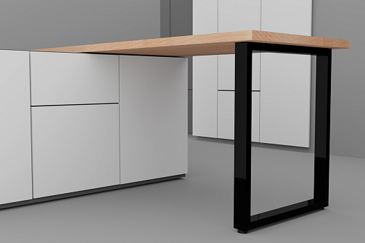 Опора профильная барная OPR-P 130 П h1040 с кронштейном