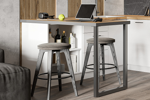 Опора профильная барная OPR-P 130 П h820 с кронштейном