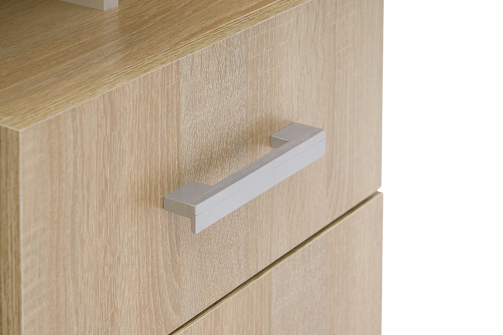 Стол компьютерный с надстройкой №2 дуб сонома / белый