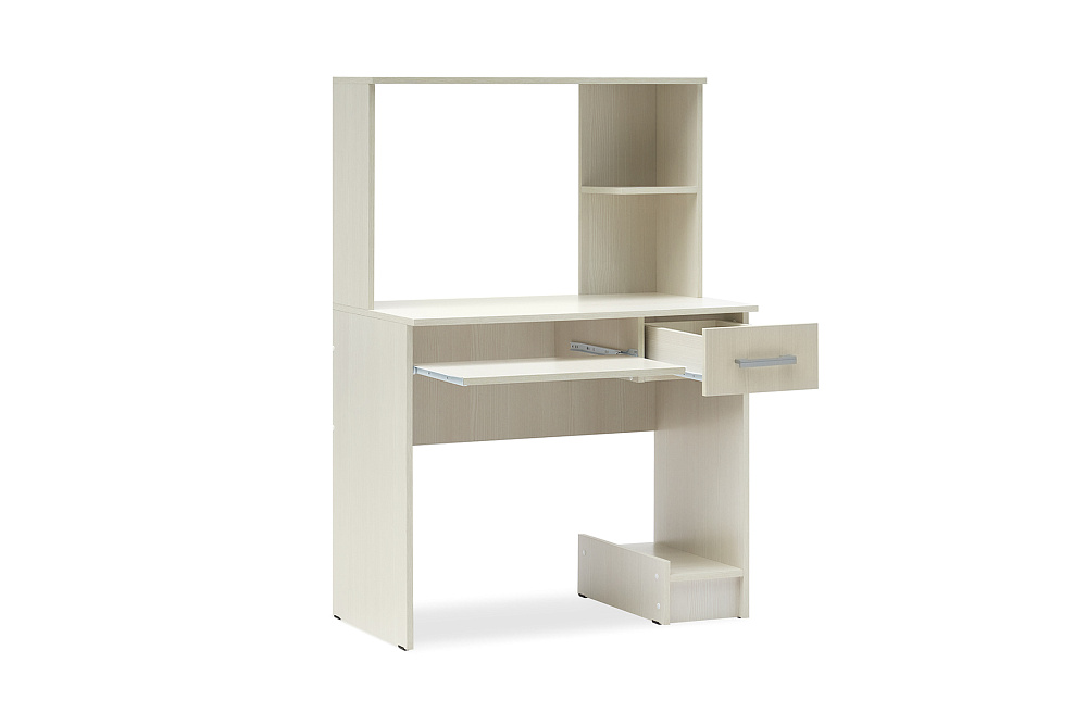 Стол компьютерный с надстройкой №3 сандал светлый