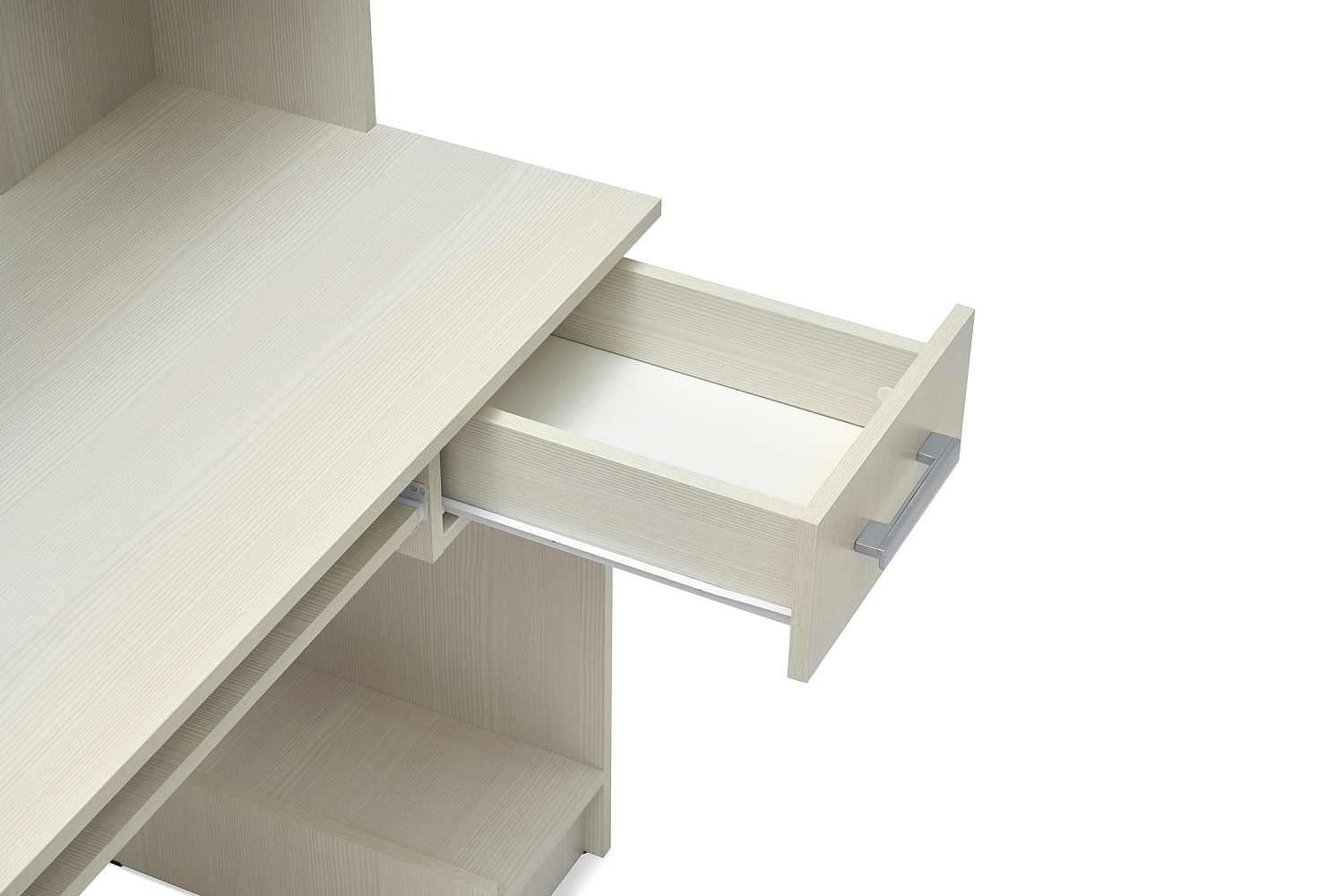 Стол компьютерный с надстройкой №3 сандал светлый