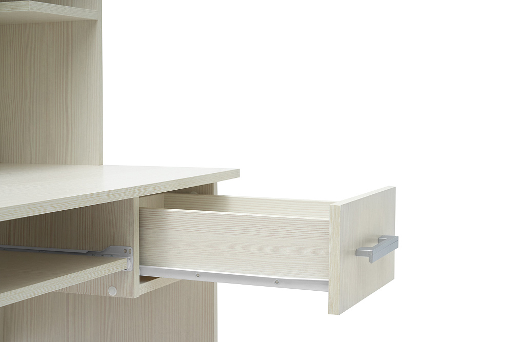 Стол компьютерный с надстройкой №3 сандал светлый