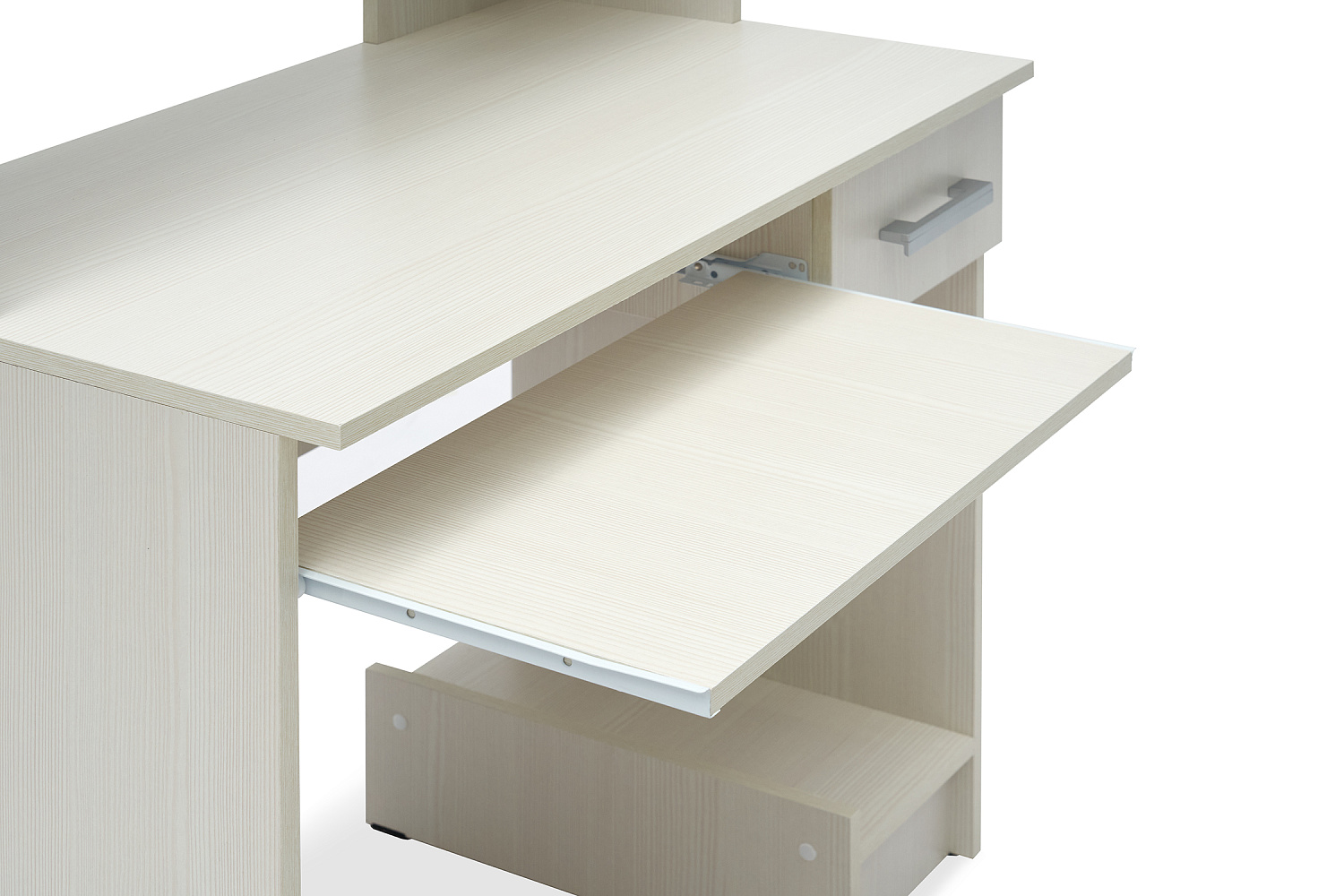 Стол компьютерный с надстройкой №3 сандал светлый