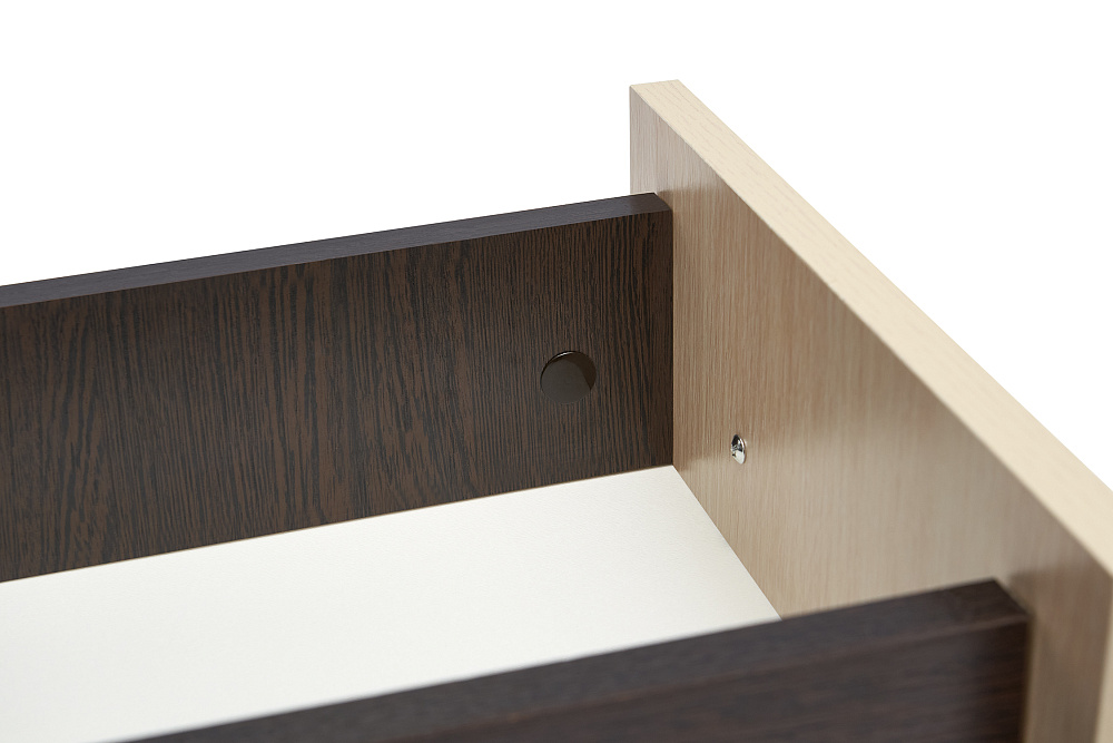 Стол компьютерный №3 дуб беленый / венге