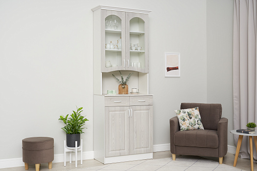 Буфет Констанция 2-х створчатый сандал светлый