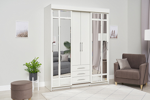 Шкаф-купе Фортуна белый