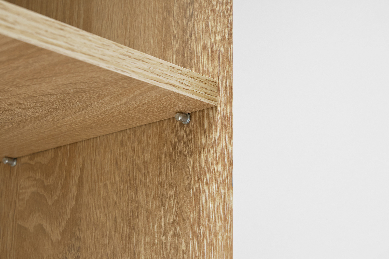 Стол компьютерный №6 белый глянцевый / дуб сонома