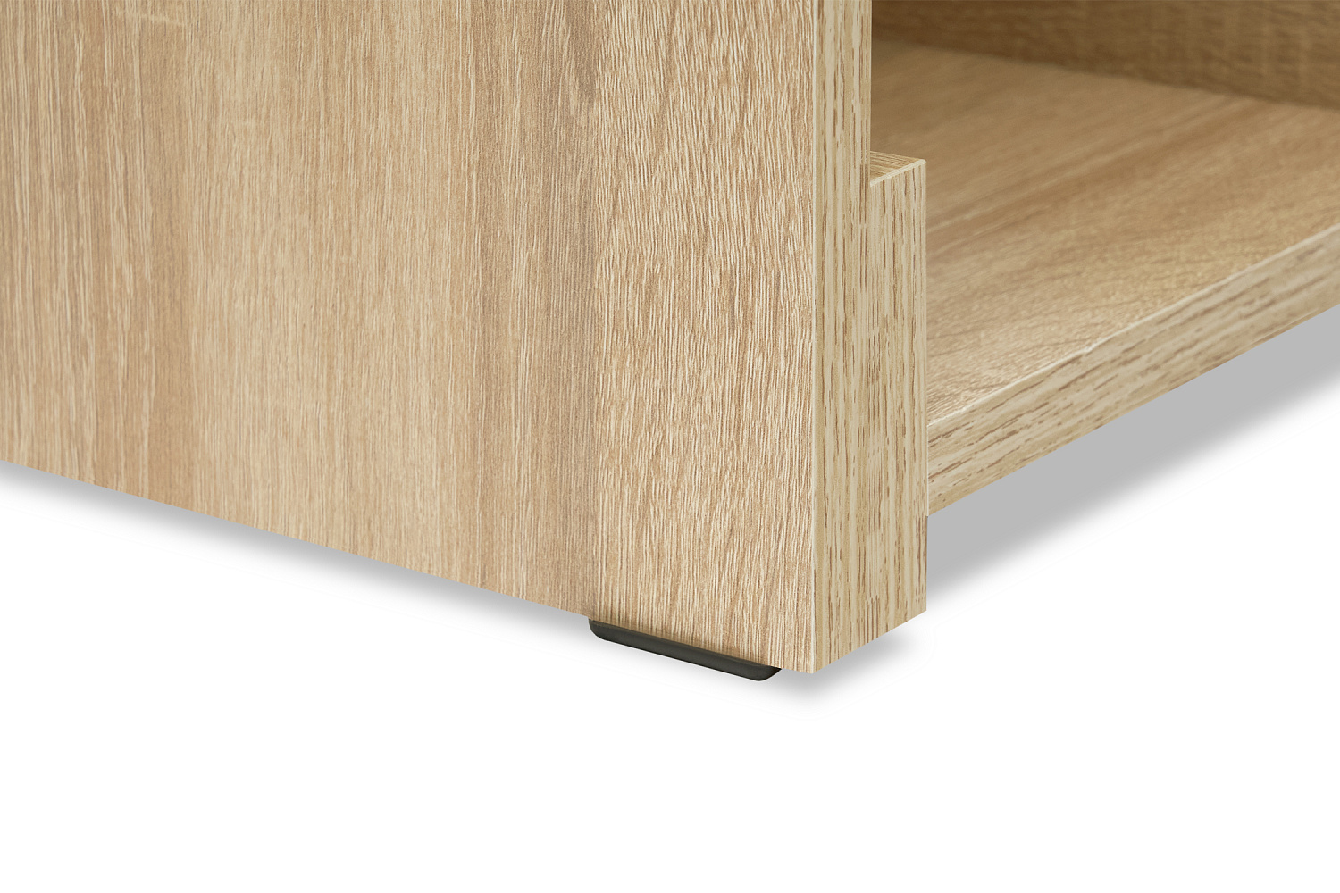 Стол компьютерный №6 белый глянцевый / дуб сонома