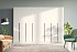Комплект шкафов Тивина 3.2 м белый / белый глянец