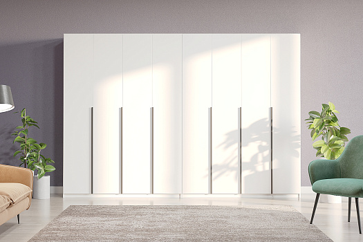 Комплект шкафов Тивина 3.2 м белый текстурный