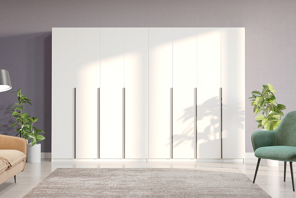 Комплект шкафов Тивина 3.2 м белый текстурный