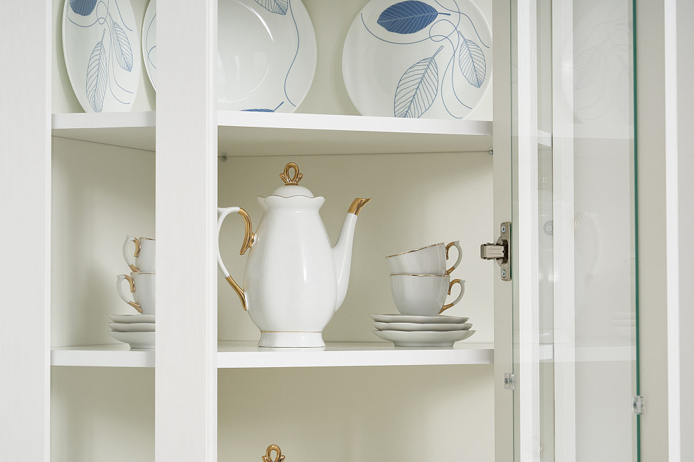 Буфет Констанция угловой белый матовый