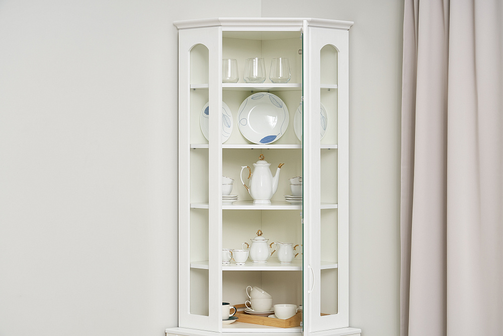 Буфет Констанция угловой белый матовый