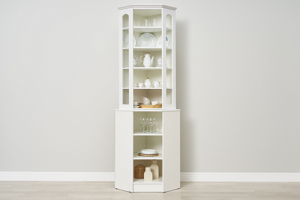 Буфет Констанция угловой белый матовый