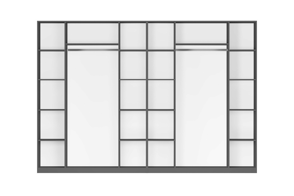 Комплект шкафов Тивина 3.2 м графит серый