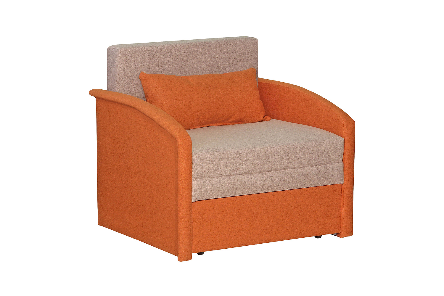 Диван выкатной Малыш 750 терракотовый / бежевый
