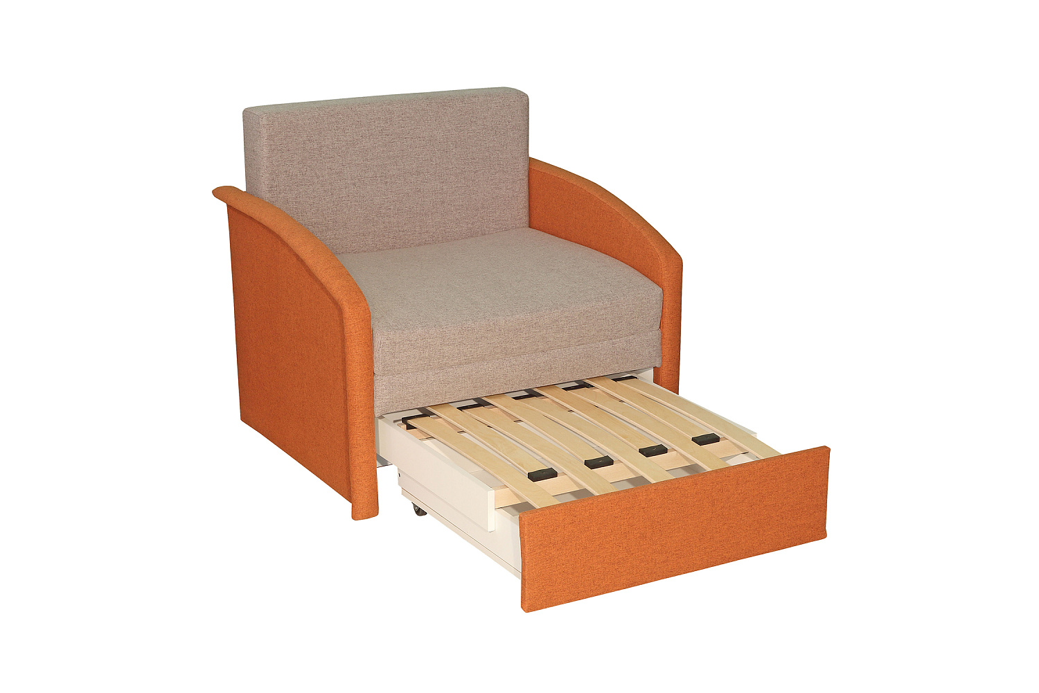 Диван выкатной Малыш 750 терракотовый / бежевый