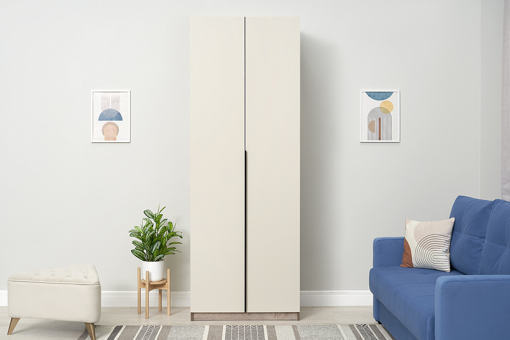 Шкаф 2-х створчатый Тивина эндгрейн / меланж