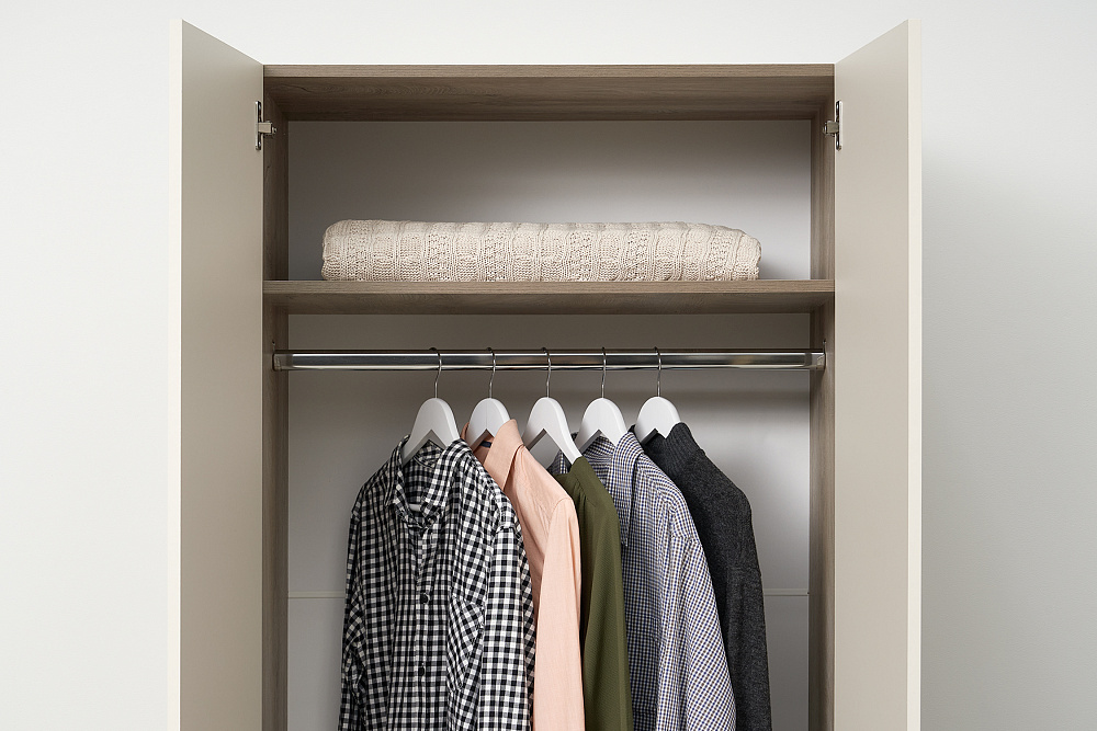 Шкаф 2-х створчатый Тивина эндгрейн / меланж