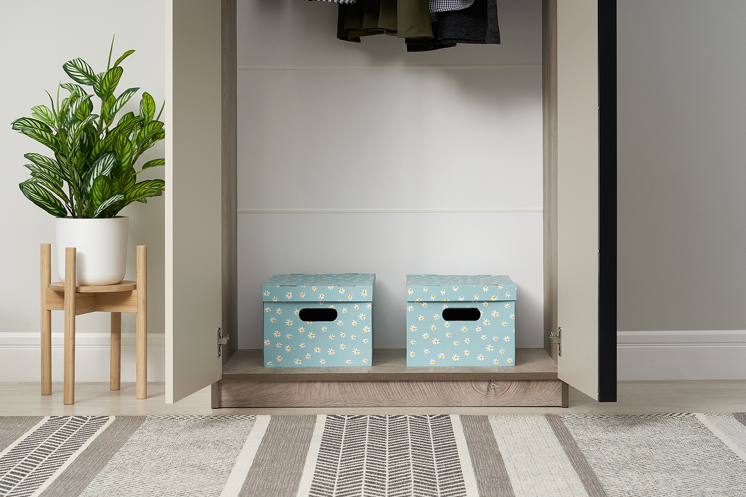 Шкаф 2-х створчатый Тивина эндгрейн / меланж