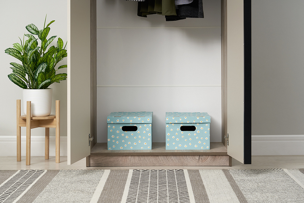 Шкаф 2-х створчатый Тивина эндгрейн / меланж