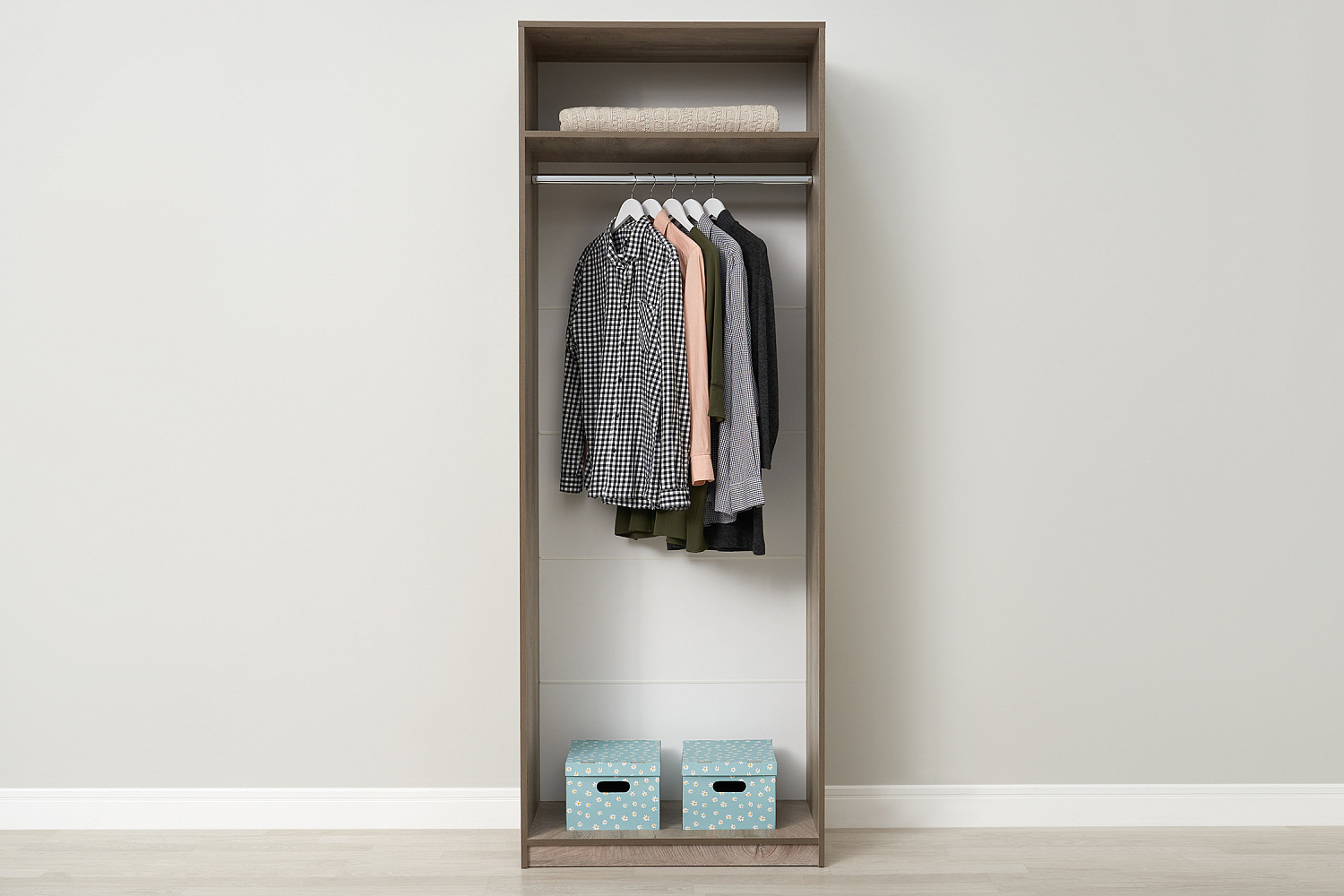 Шкаф 2-х створчатый Тивина эндгрейн / меланж