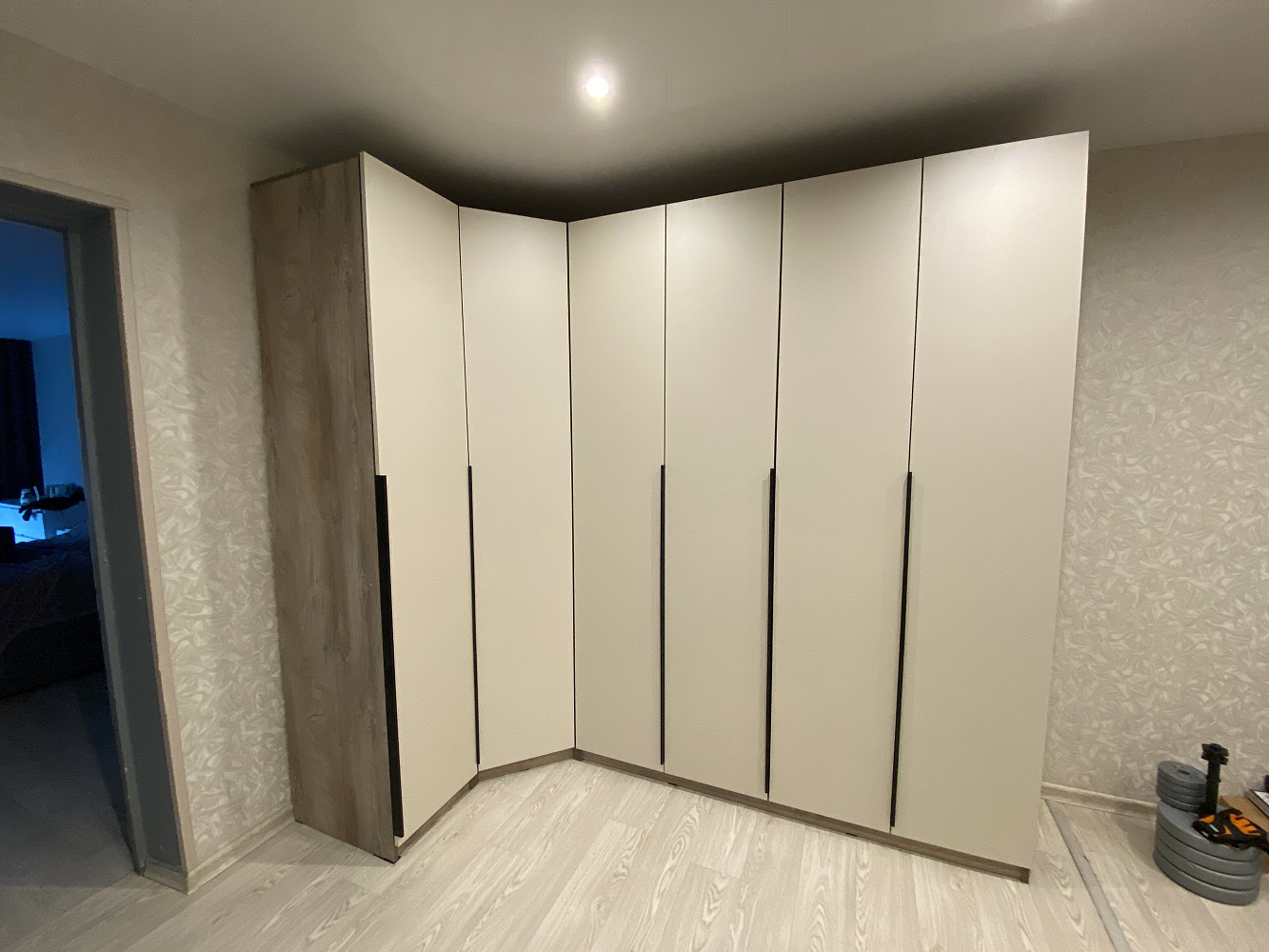 Шкаф 4-х створчатый Тивина графит серый