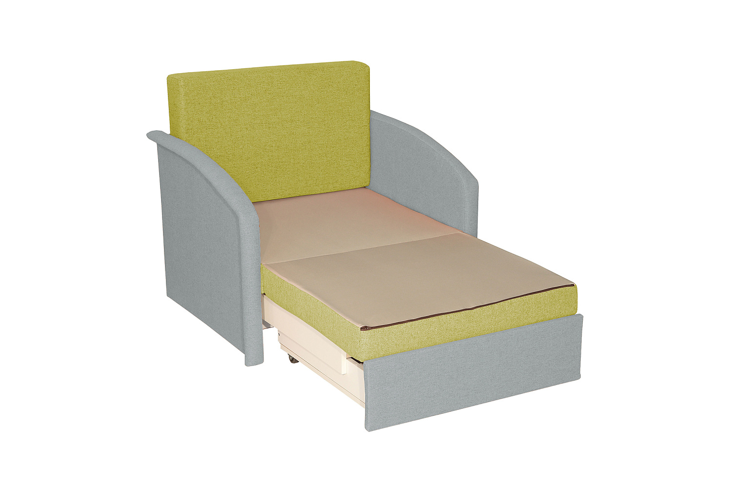 Диван выкатной Малыш 750 жёлтый / серый