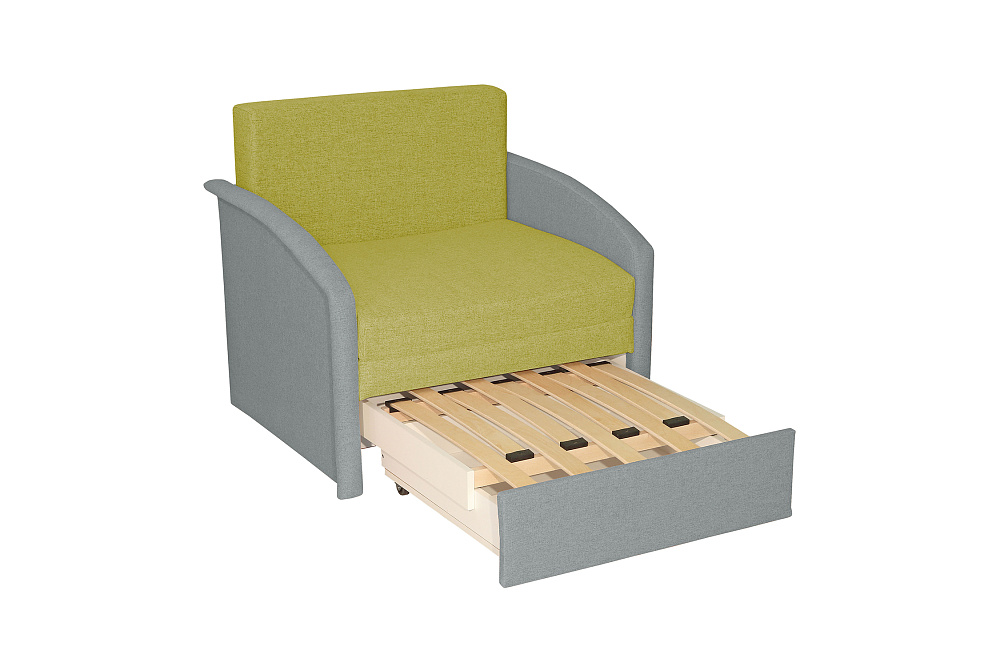 Диван выкатной Малыш 750 жёлтый / серый