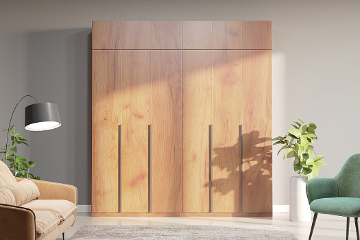 Комплект шкафов Тивина 2.4 м с антресолью дуб золотой