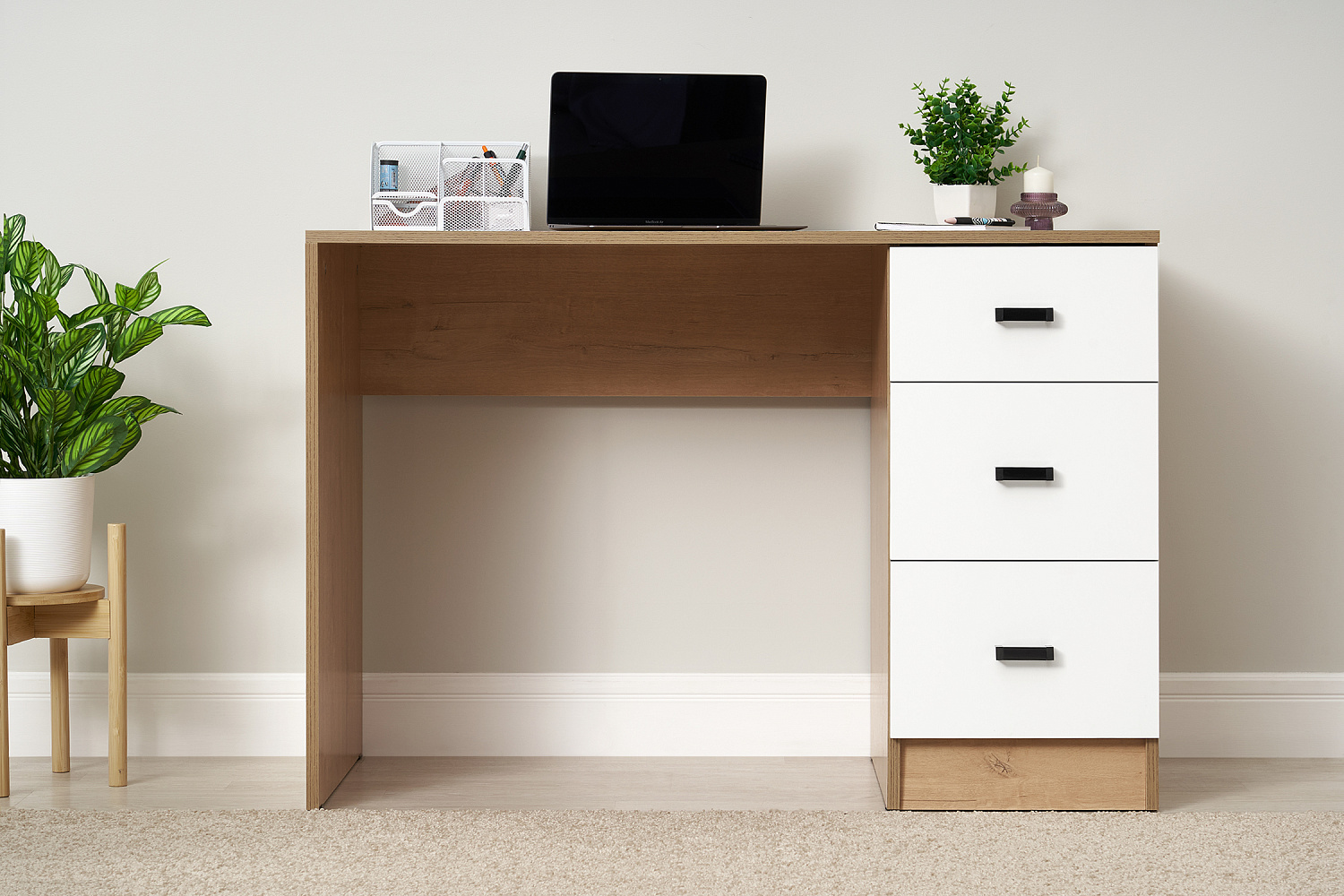 Стол письменный Стандарт дуб вотан / белый