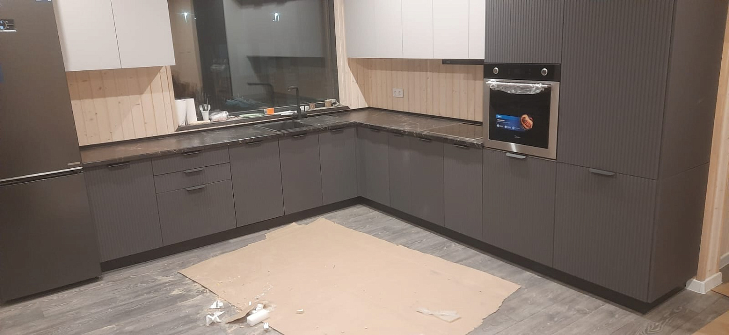 Модульная кухня Норд Line софт пихтовый зеленый