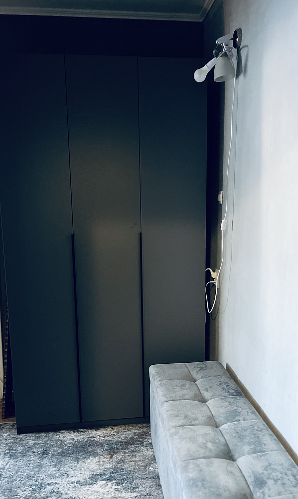 Шкаф 3-х створчатый Тивина графит серый