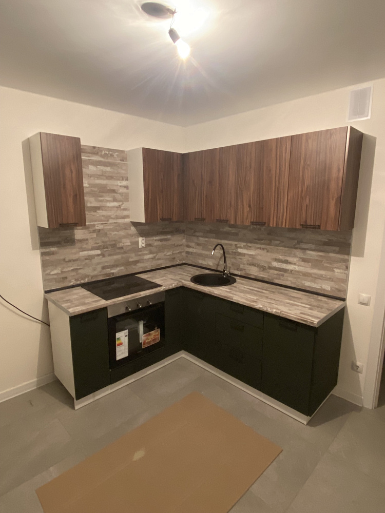 Модульная кухня Норд софт пихтовый зеленый