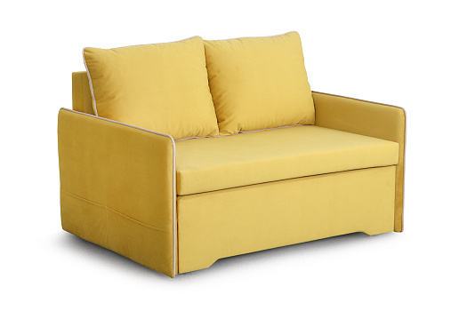 Диван выкатной Фламинго Стандарт горчичный / бежевый