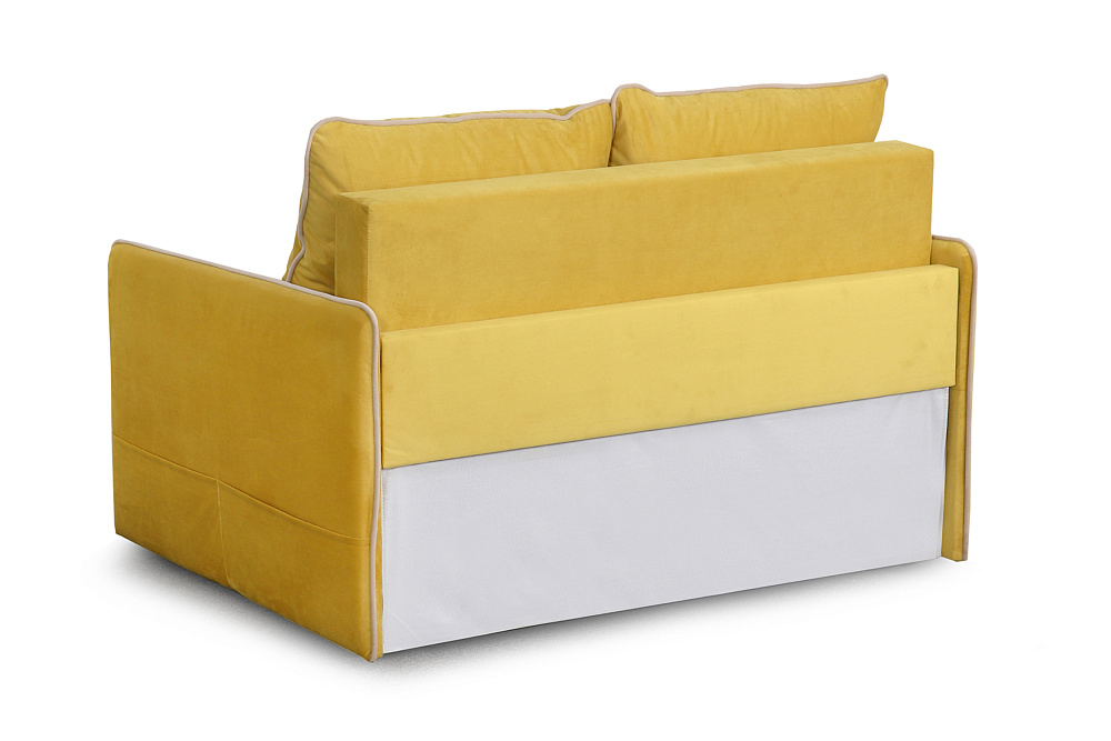 Диван выкатной Фламинго Стандарт горчичный / бежевый