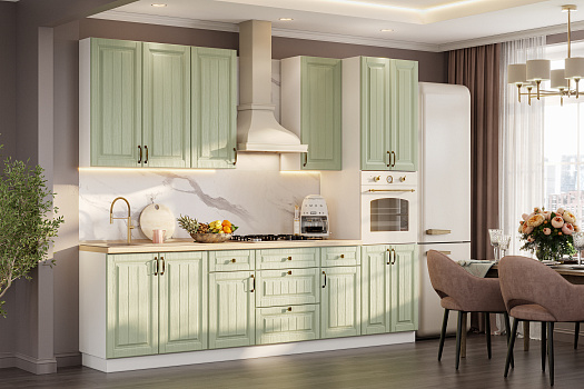 Модульная кухня Флорель фисташковый структурный