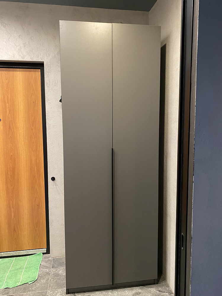 Шкаф 2-х створчатый Тивина белый текстурный