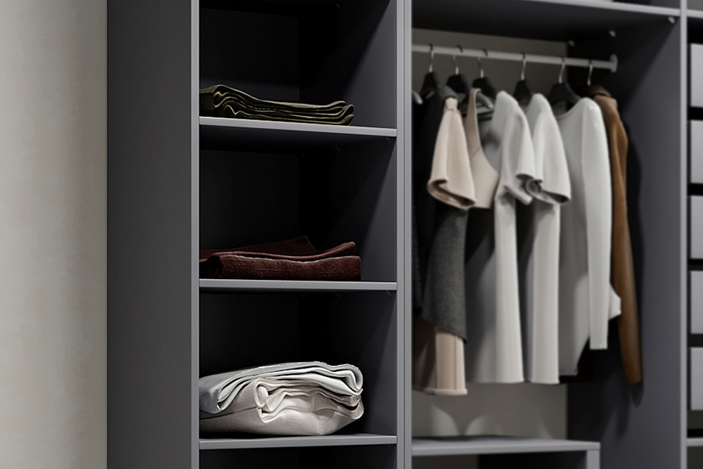 Полка Макс 50х58 см серая