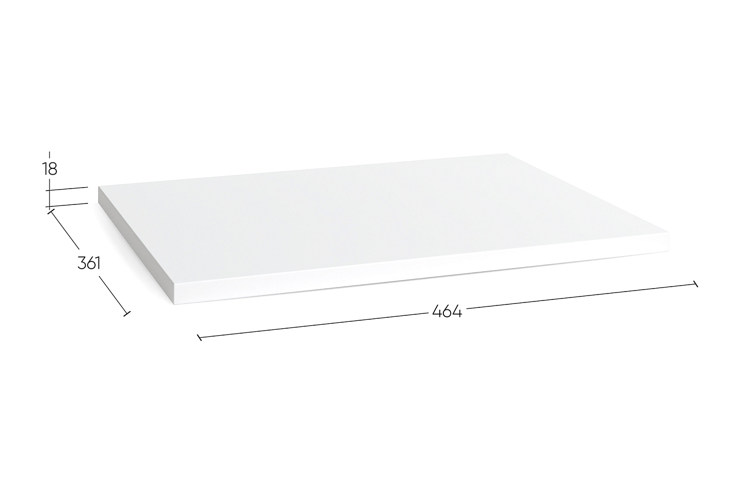 Полка Макс 50х36 см белая