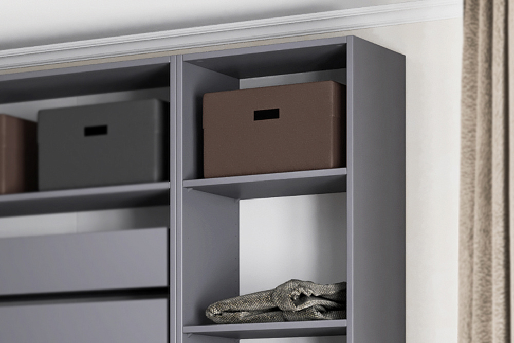 Полка Макс 50х36 см серая